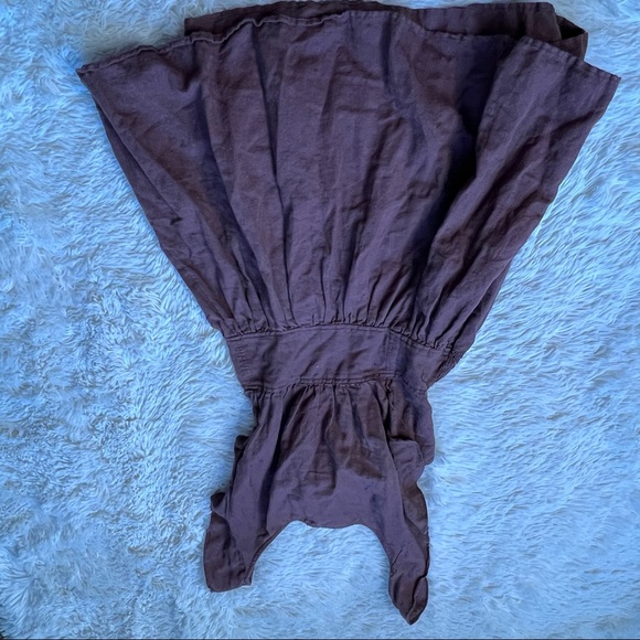 Free People Erin brown ruffle mini dress - Picture 5 of 7